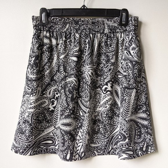 LOFT Shadow Paisley Fluid Pull On Skirt - Picture 1 of 9